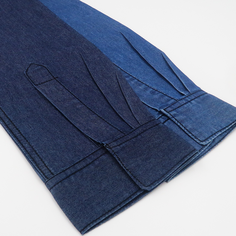 Cotton Denim Fabric for Shirts Wholesale Suppliers Copper Ion Light Weight Spandex Free Woven Comfortable YARN DYED TWILL 122*80