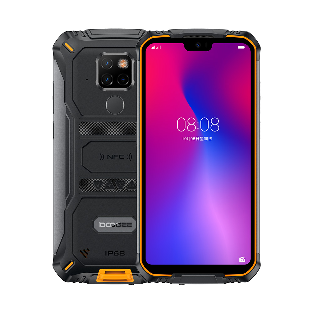 IP68 водонепроницаемый DOOGEE S68 Pro Прочный телефон Беспроводное зарядное устройство мобильного телефона 5,9 дюймов FHD + Helio P70 Octa Core 6 ГБ 128 Гб Смартфон