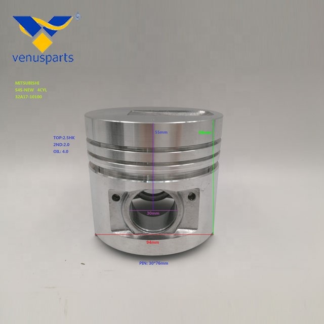 Forklift Engine Overhaul Parts S6S S4S Engine Piston Kit 32A17-10100 32A17-00100