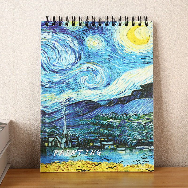 Заказная мультяшная живопись в твердом переплете Sketchbook для подростка
