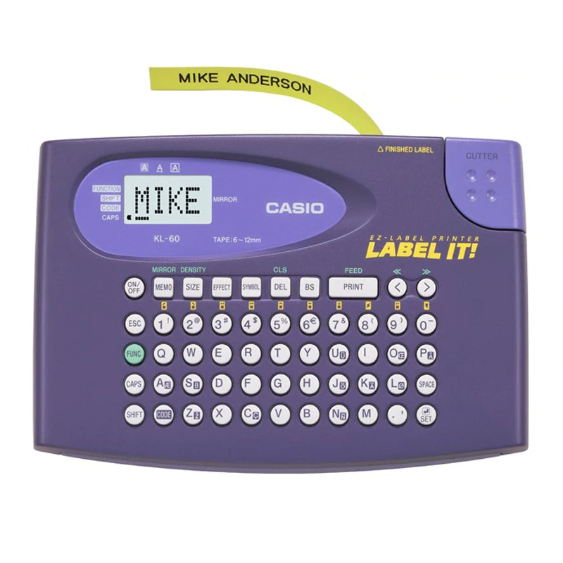 Оригинальный объектива с оптическими зумом Casio KL-60-L портативный английский машина ярлыка, костюм для детей 6/ 9 / 12 мм слоистое безосколочное ярлык