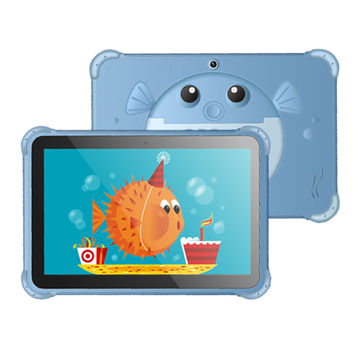 10inch quad core kid tablets for education learning,fall pretoction design with silicon cover