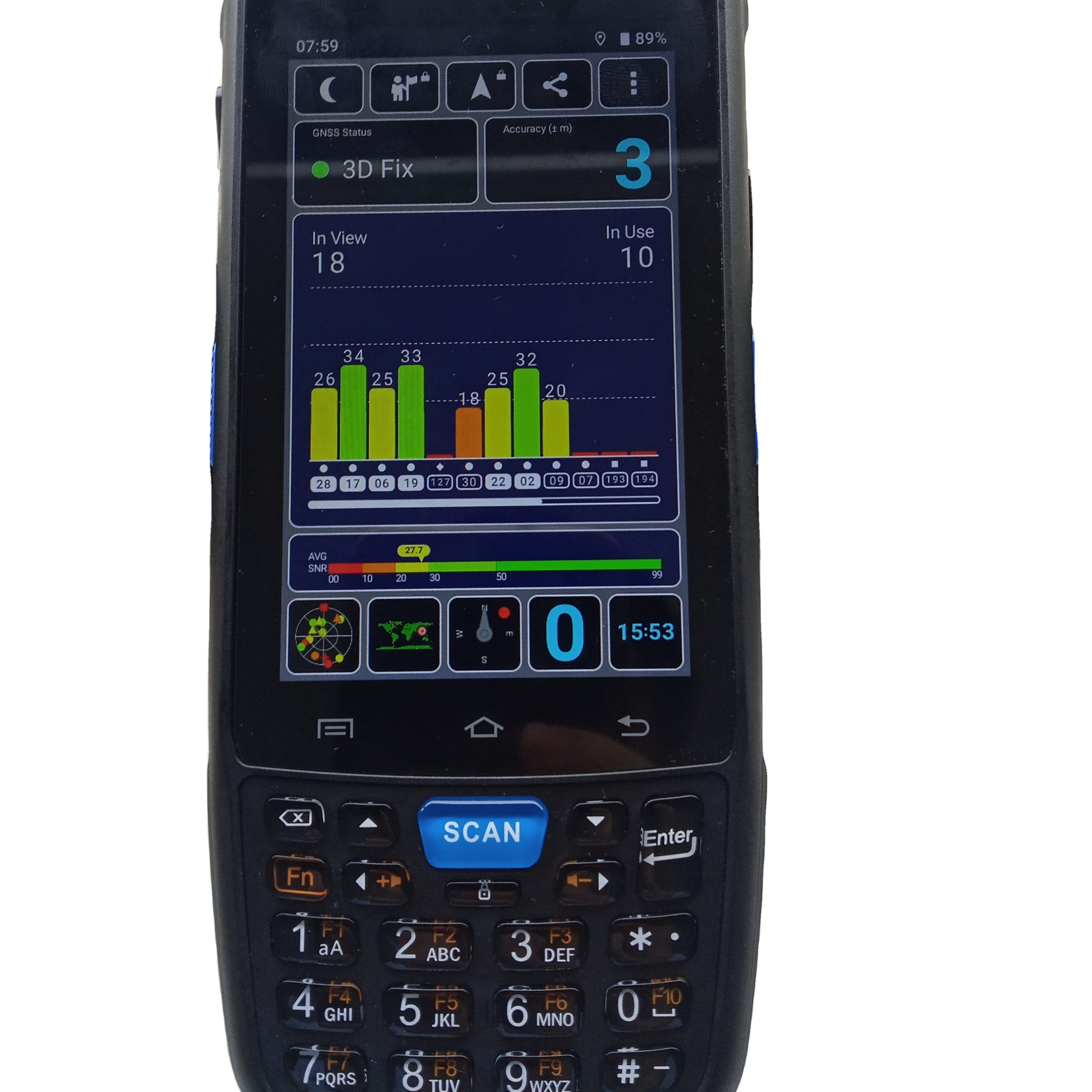 Смартфон с ОС Android 9,0, портативный КПК HF NFC с поддержкой 4G, Wi-Fi, GPRS и сканера штрих-кодов