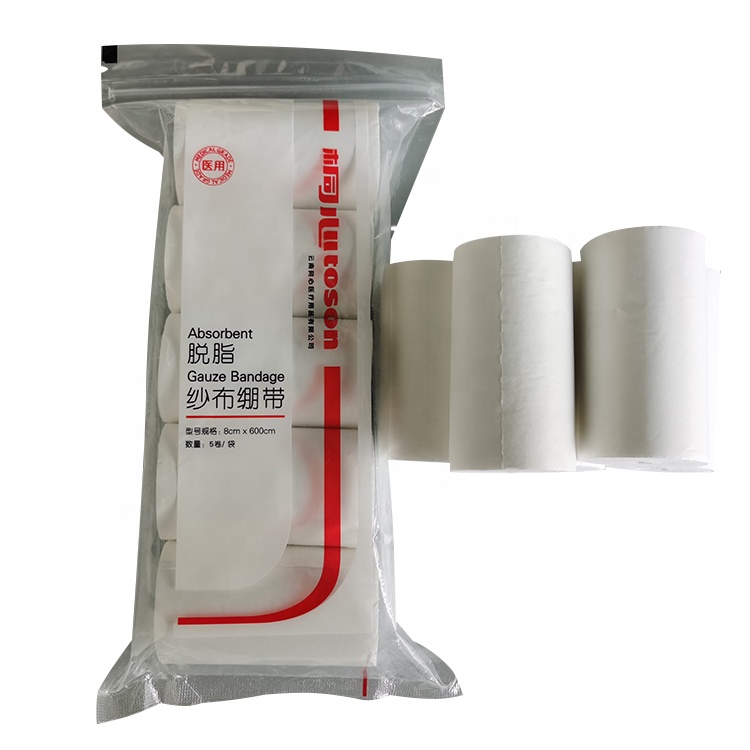 High Absorbency Surgical Sterile Gauze 100% Cotton Bandage Medical Cotton Gauze Cloth