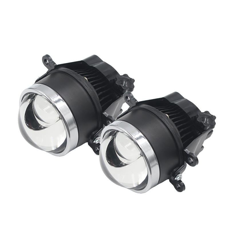 2021 NEW High Low 3.0 Inch Led Fog Lamp Projector Lens for Car with Square Shape Strong Brightness Light