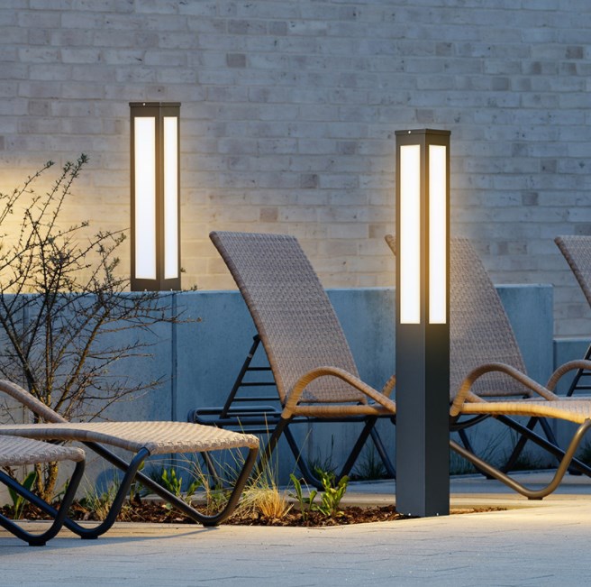 HL-2525 solar garden bollard lights outdoor waterproof led bollard light lawn light