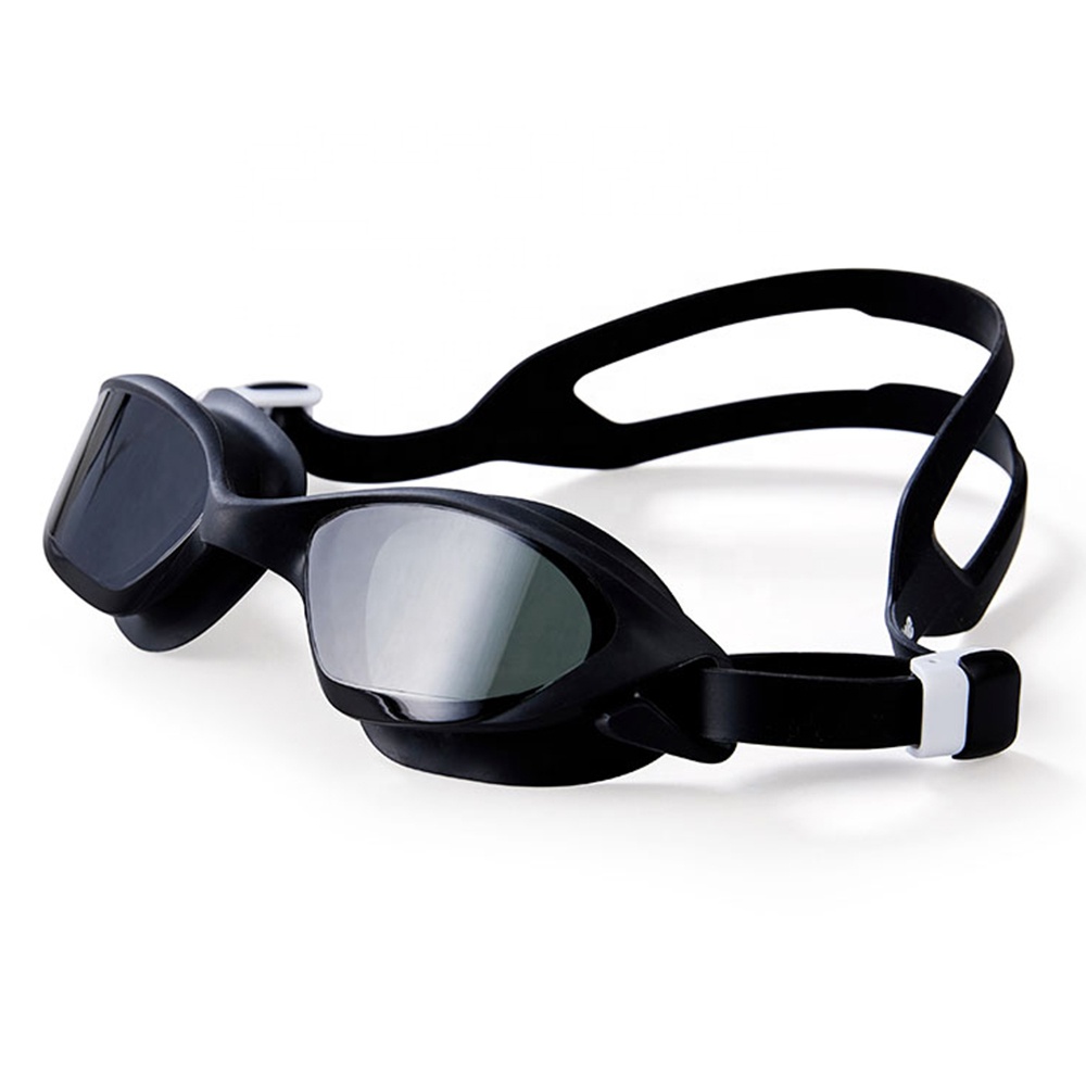 Eyeline One Piece Silicone Frame Swimming Goggles UV Protective Anti-Fog Waterproof Eyewear for Adults for Swim Team