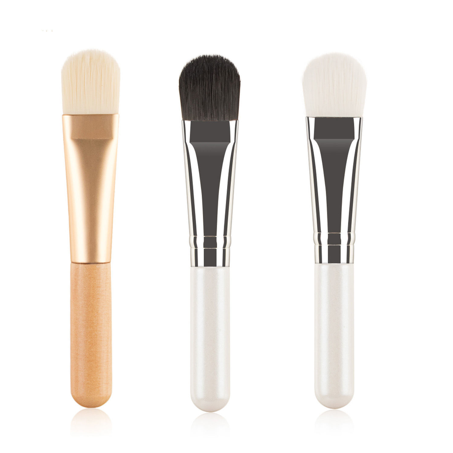 Soft Hair Applicator Flat Head Mask Brush Face Cleaning Mud Mask Brush Beauty Salon Makeup Tool Brush