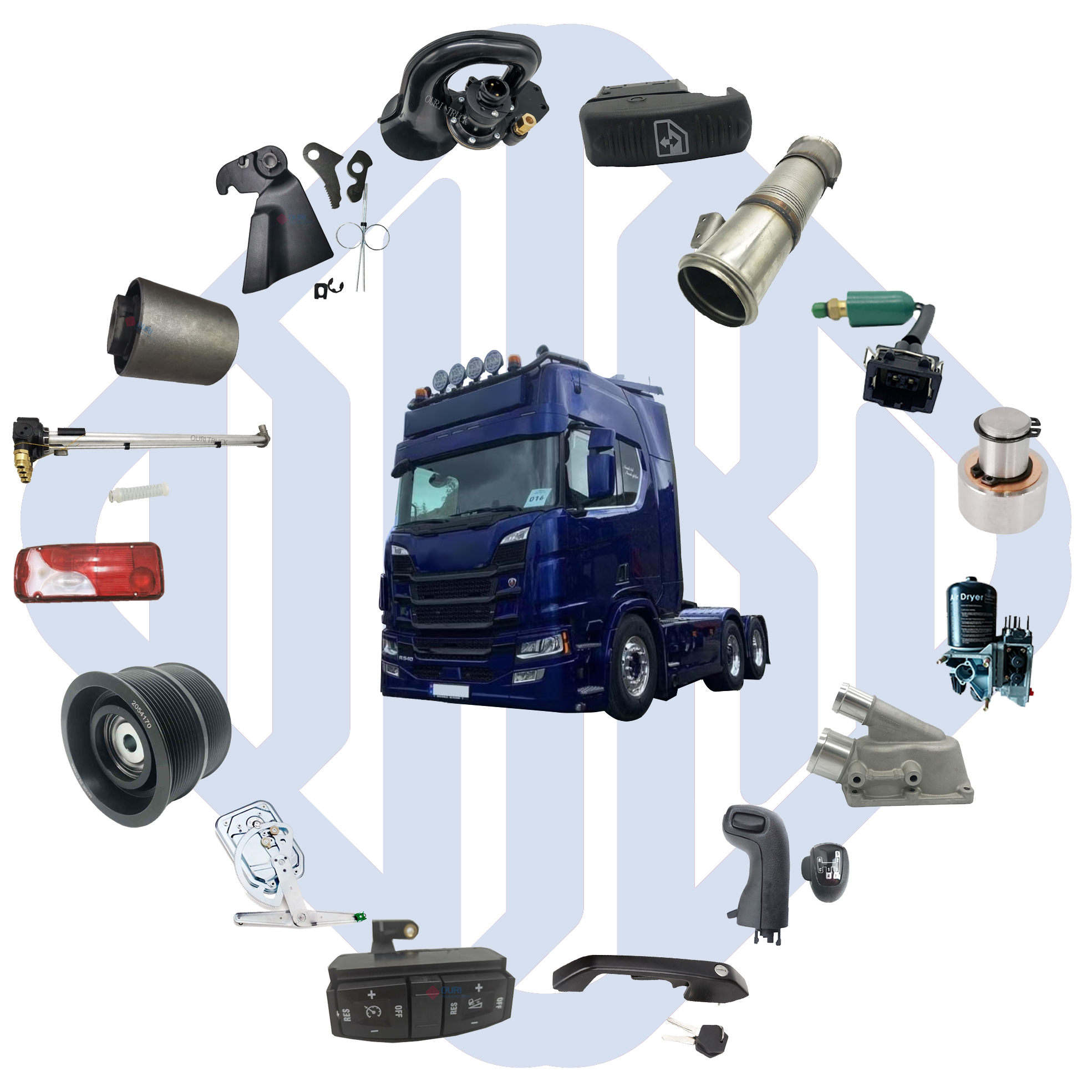 OEM standard quality more than 2000 items truck parts For SCANIA P G R T-series truck spare parts