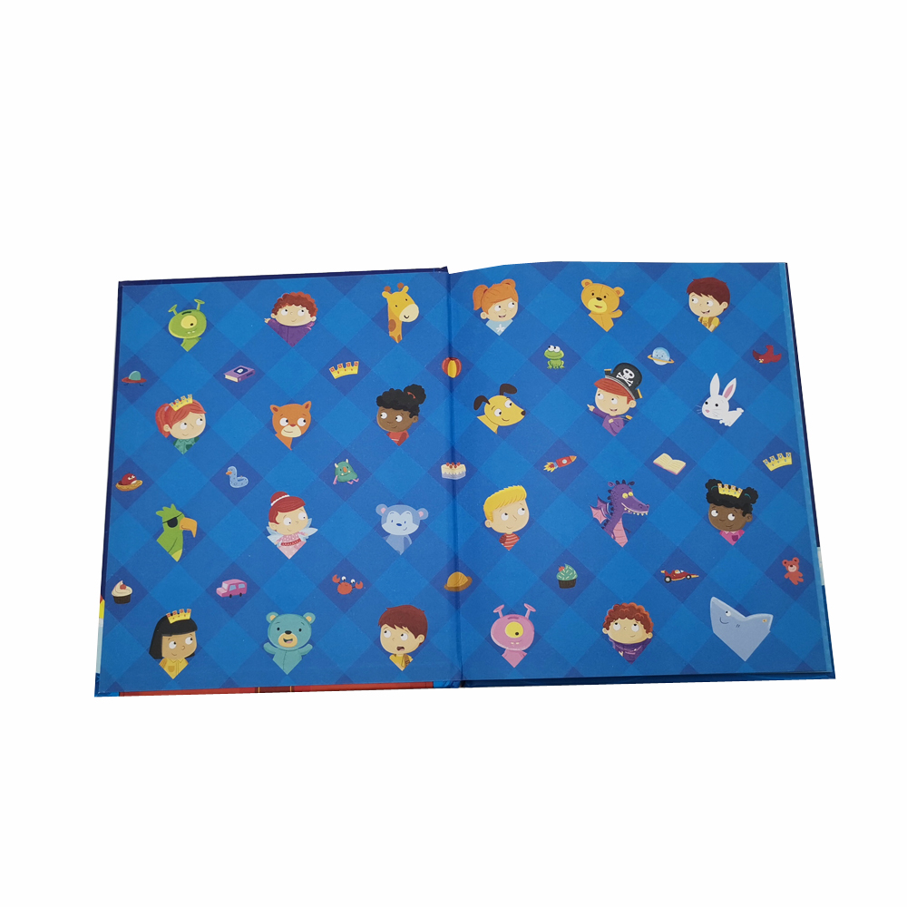 wholesale full color child book kids English Short Story Round Corner Board Book Printing