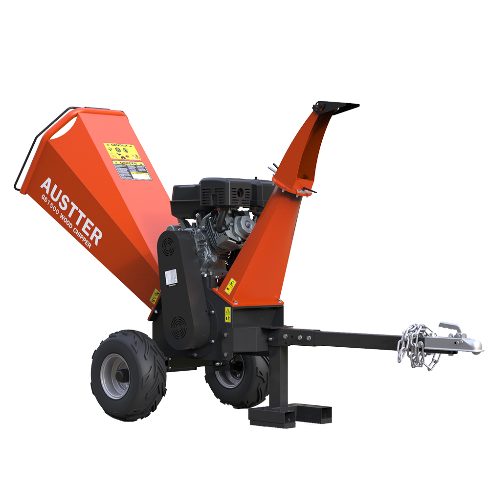 Быстрый 120 мм чип емкость 420CC 15 HP Honda B & S Ducar, приводимая в действие бензиновым двигателем автоматической подачей Шредер Машина, ATV, дробилка для древесных отходов