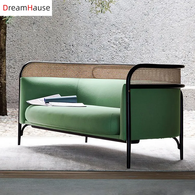 Dreamhause Vine sofa combination living room Nordic sofa three-person solid wood sofa hotel furniture