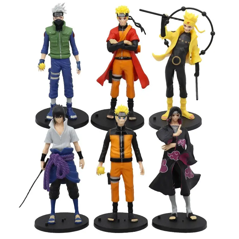 18 cm Anime Uzumaki Sasuke Hatake Kakashi Uchiha Itachi PVC Action Figure Figurine Statue Model Toy Doll