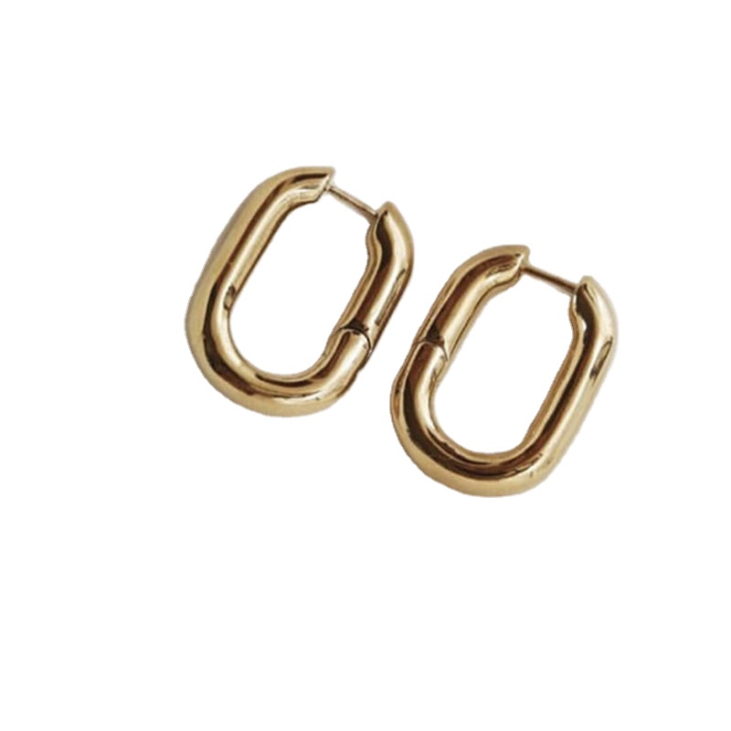 Prevent Allergy 925 Sterling Silver Earrings Charm Women Trendy Jewelry Vintage Simple O Shaped Party Accessories Gifts