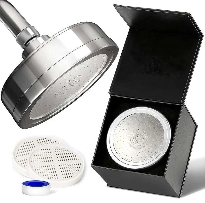 Luxury Filtered Shower Head Set 15 Stage Shower Filter For Hard Water Removes Chlorine and Harmful Substances Showerhead Filter