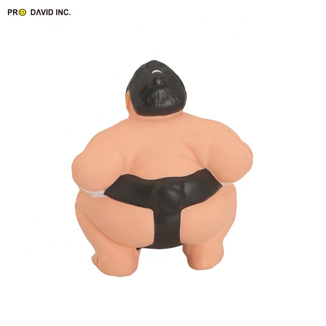 Funny Anti-Stress Squishy PU Sumo Wresrler shape Ball Stress Ball Kids   Adults Play Vent Toys Gift