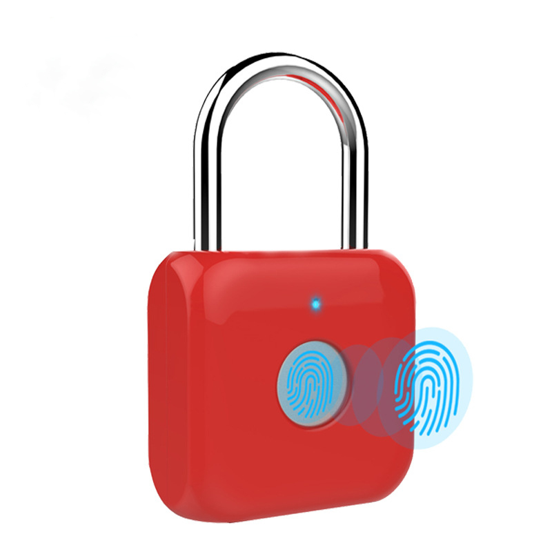 2021 New Smart Waterproof Digital Fingerprint Pad Lock Biometric Fingerprint Padlock