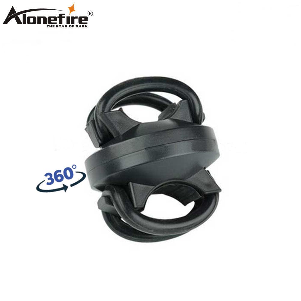 AloneFire LC-3 360 Degree Rotation Cycling light Mount Holder Bicycle Sports Clamp Bike Flashlight lighting troch tube lamp Clip