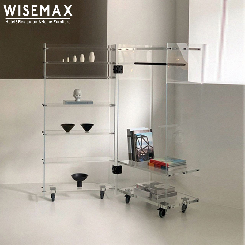 WISEMAX мебель в скандинавском стиле простая книжная витрина шкаф для хранения прозрачный акриловый наклон книжные полки для гостиной спальни