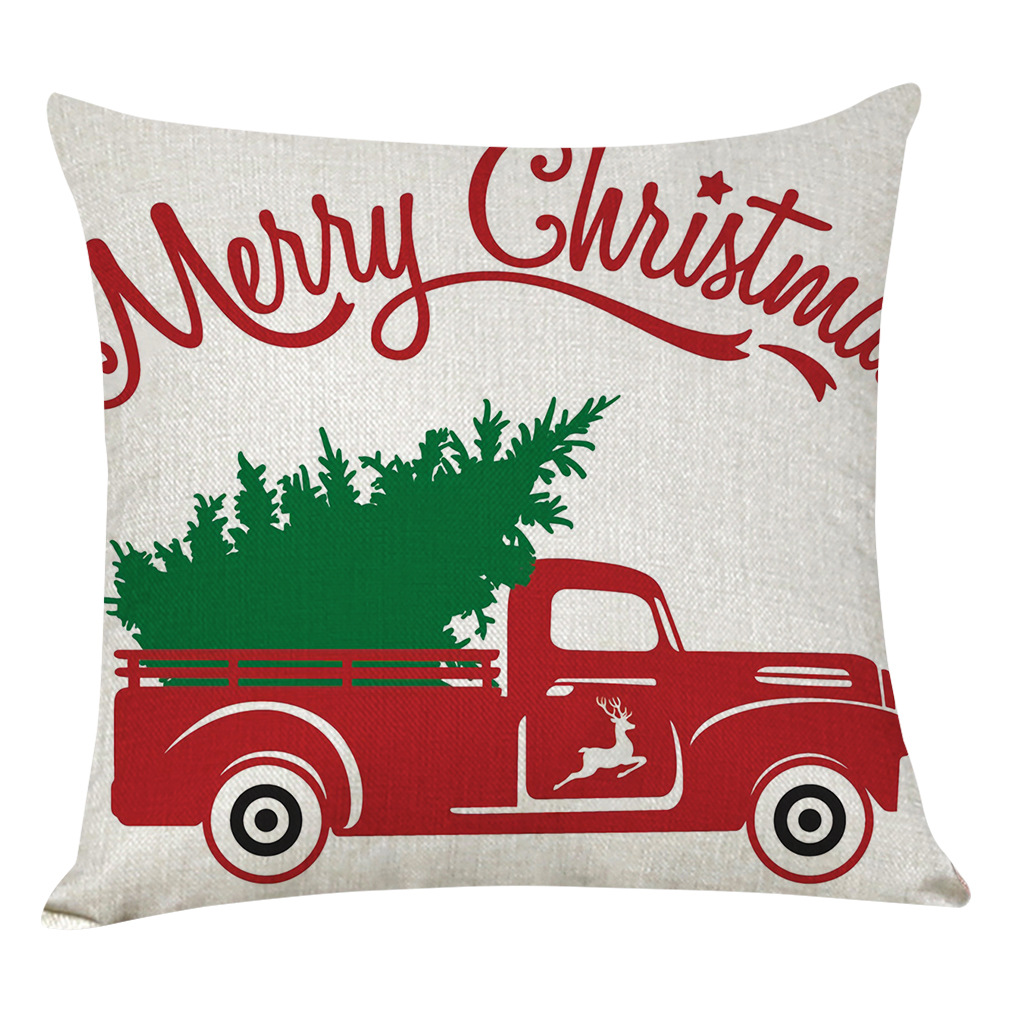 45*45cm Merry Christmas Pillow Case Cover Sublimation Pillow Case Cover Pillowcase Custom Sofa Cushion Cover Throw Pillows