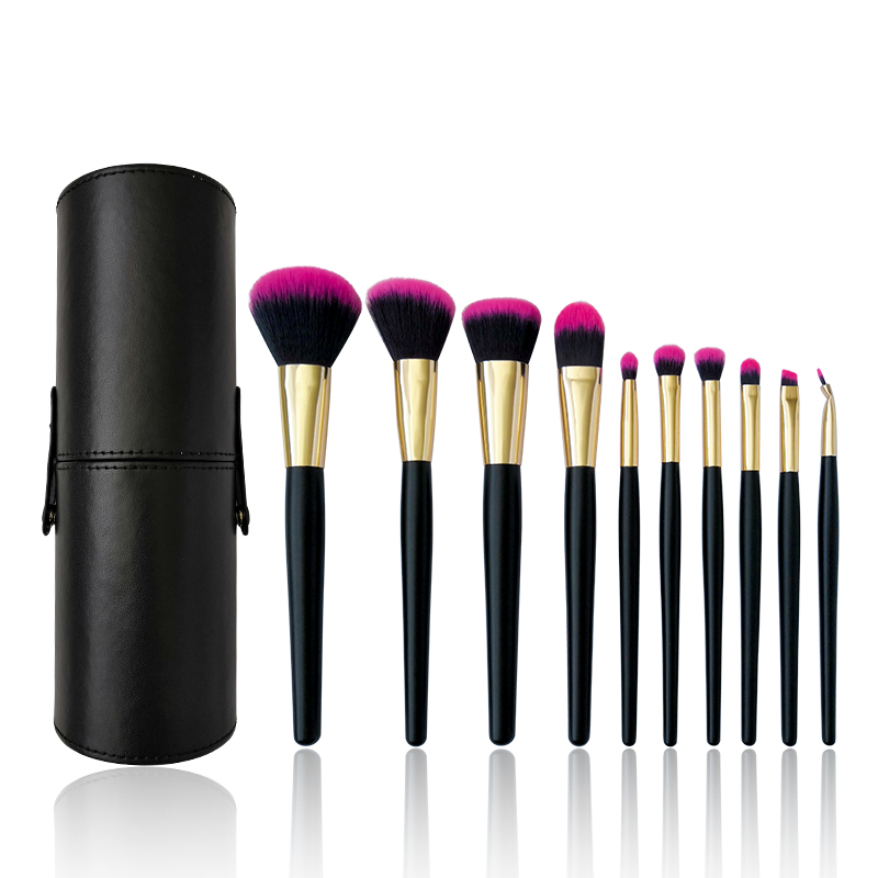 High Quality Personalized Sample 10pcs Vegan diamond Wholesale Professional Logo Custom Private Label Makeup Brush Set With Case