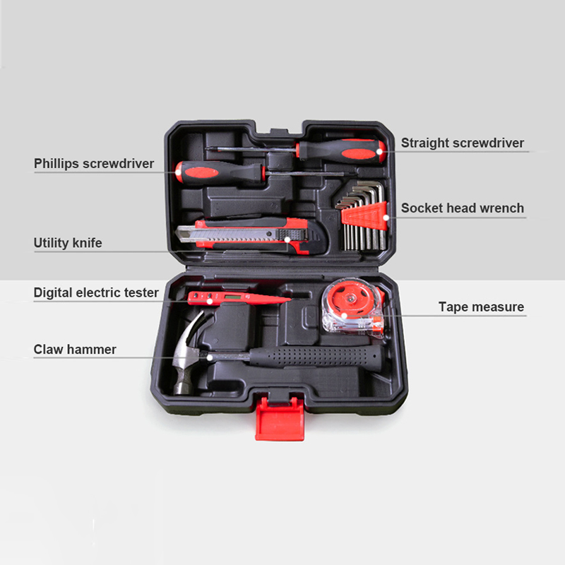 portable vehicle hand repair tool set cordless hardware screwdriver tool set spaner set auto repair tool