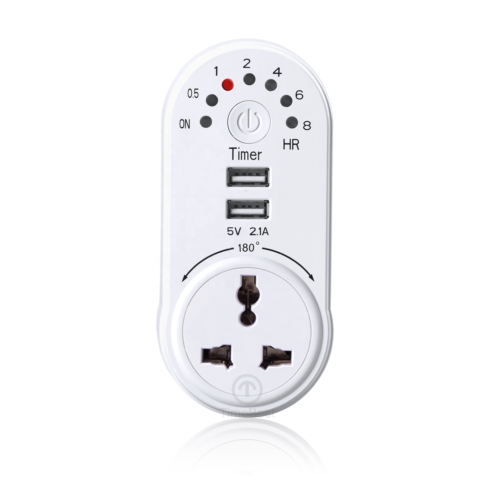 Дешевая домашная цифровой таймер путешествия Mini USB адаптер