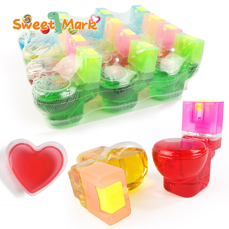 Funny toilet shape toy cranberry cartoon toilet liquid spray candy