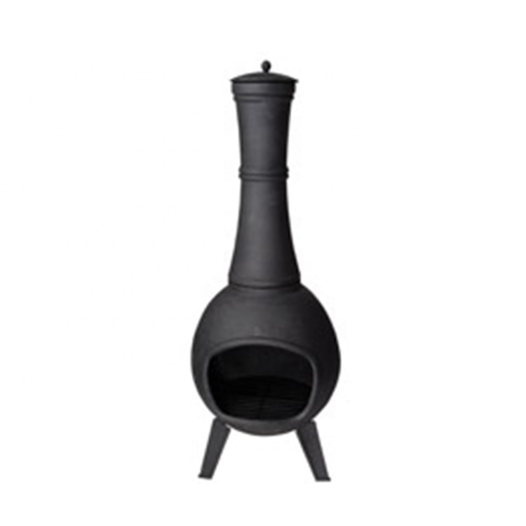 Esschert Дизайн чугунный черный порошковый покрытый открытый chimenea