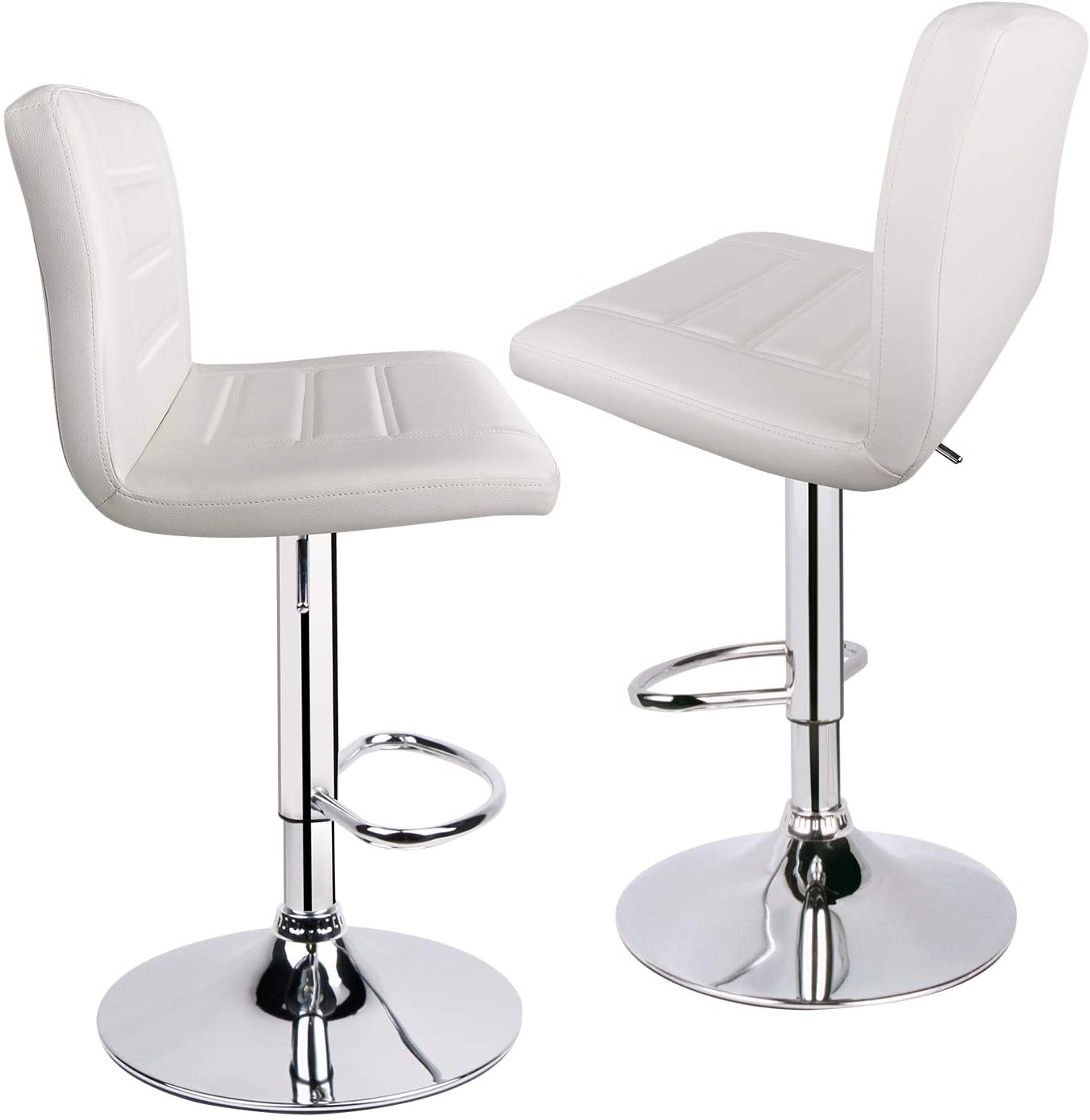 Glossy metallic leg and synthetic leather hot sale barstool chair