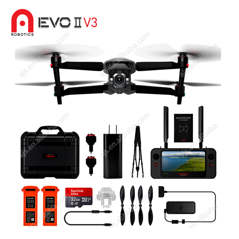 Складной Дрон из углеродного волокна Autel Robotic EVO II V3, 45s, быстрая передача данных до 15 км, с GPS