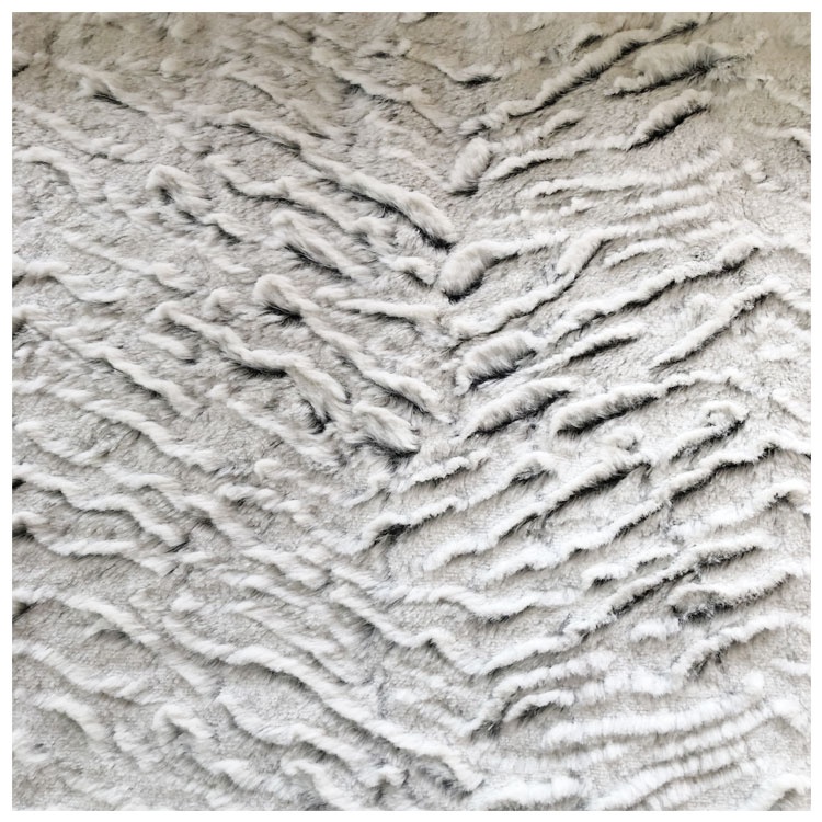 100% polyester fake hair fabric plush jaquard wholesale long pile brushed faux fur