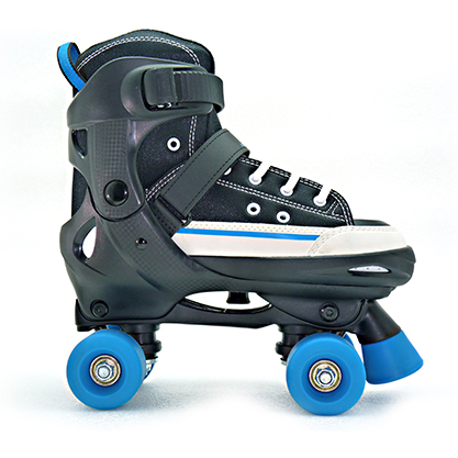 HS-Q001 New High Quality Professional Canvas Four 4 Roller Blade Wheels Inline skate Shoes Quad Skates