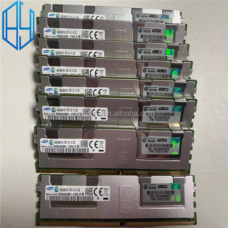 Оригинальный Новый оптом HPE 752373-091 726724-B21 774176-001 аккумулятор большой емкости 64GB 4RX4 PC4-2133P-R сервера Память DIMM оперативной памяти.