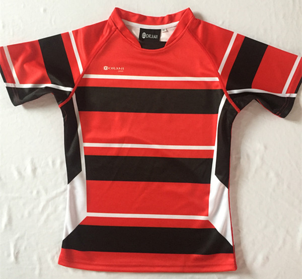 classic stripes style sublimated rugby football training shirt sublimation club rugby jersey top quality stretch rugby top