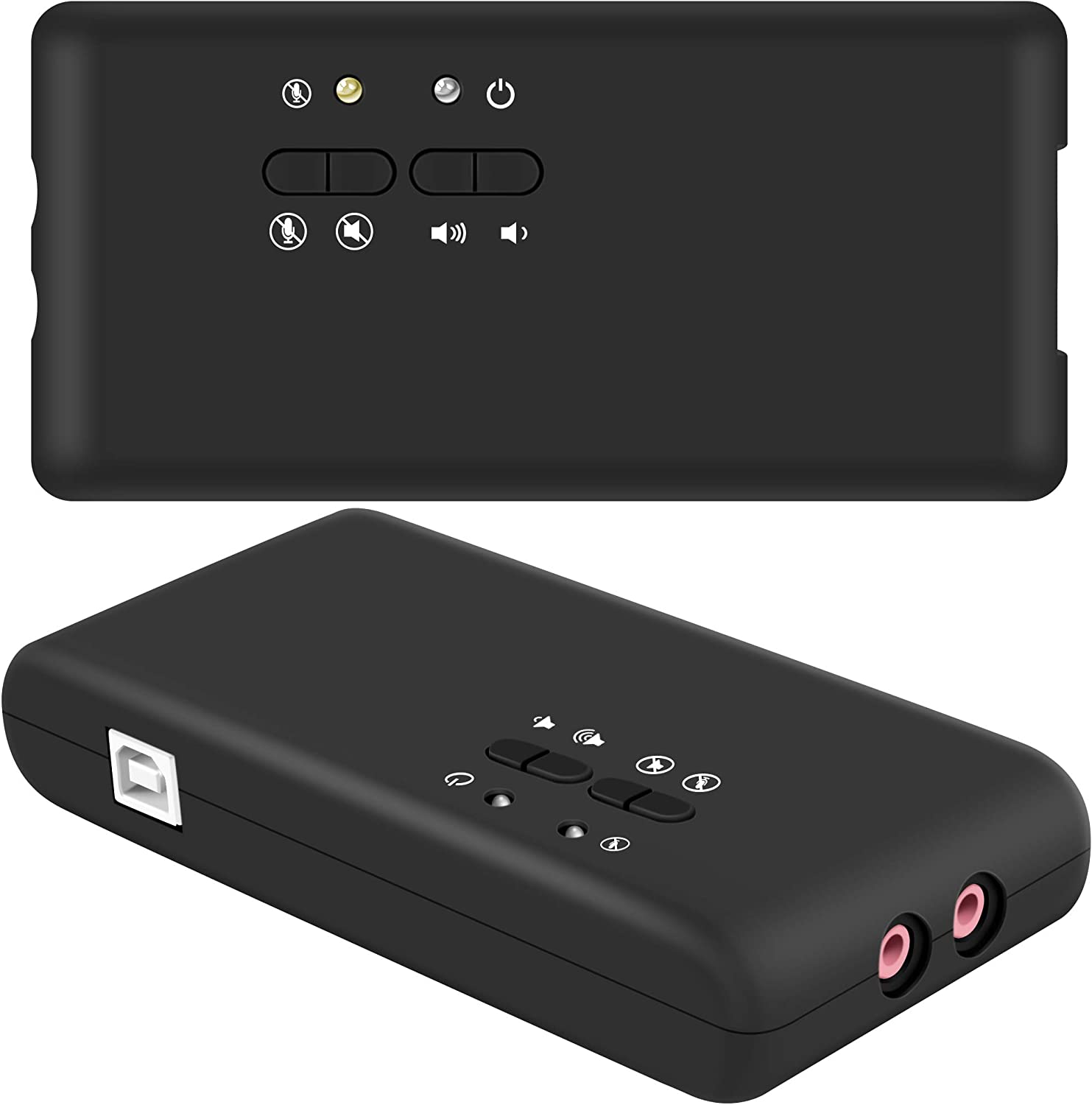 USB 7,1 внешняя звуковая карта (8-канальный)-7,1 канал USB резонирующей коробки-Динамический 3D объемного звучания
