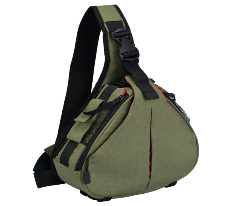Camera Bag Sling Backpack Camera Case Waterproof with Rain Cover Tripod Holder, Compatible for DSLR/SLR Mirrorless Cameras
