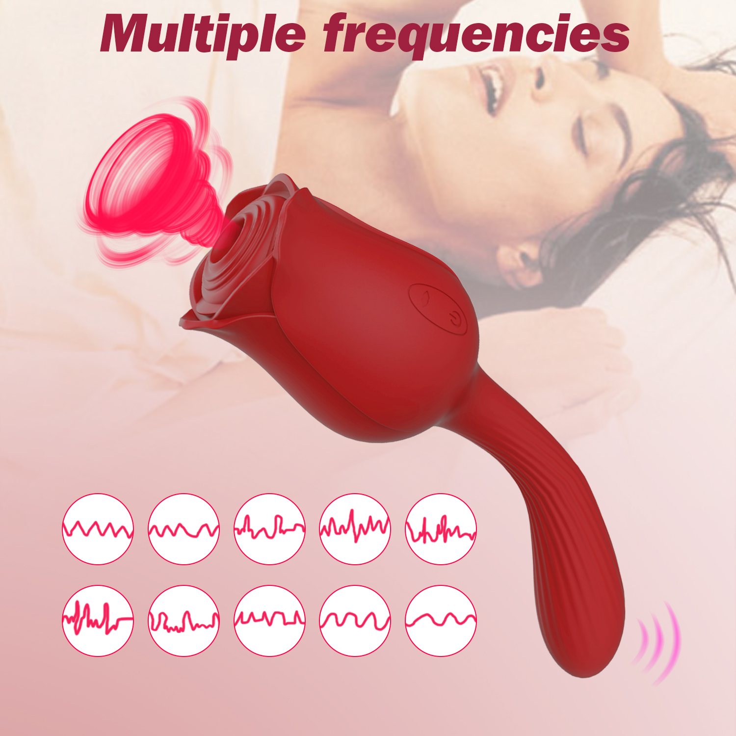 Double Motor Masturbator Sucking Vibrator Clit Sucker Clitoral Stimulator Vagina Vibrating Rose Sex Toy Rose Vibrator