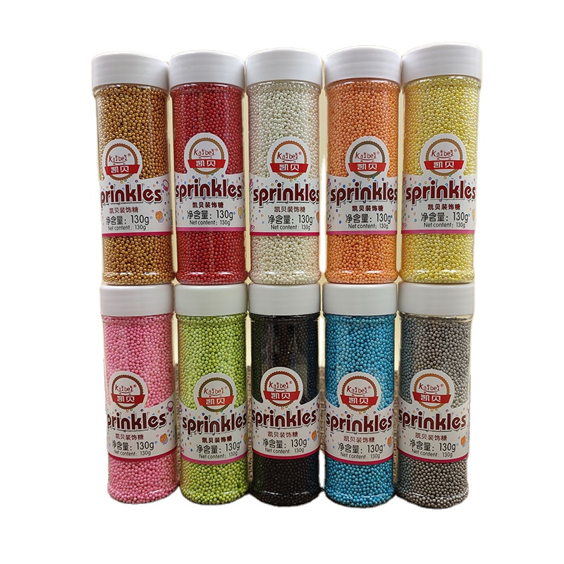 Wholesale Party Baking Sprinkling Solid Sprinkles Cake Decoration Edible Sugar Pearls