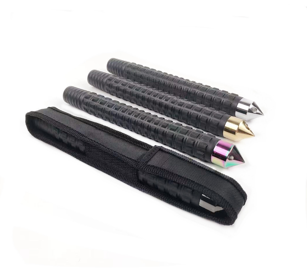 Self defense stick steel extendable baton nylon holder
