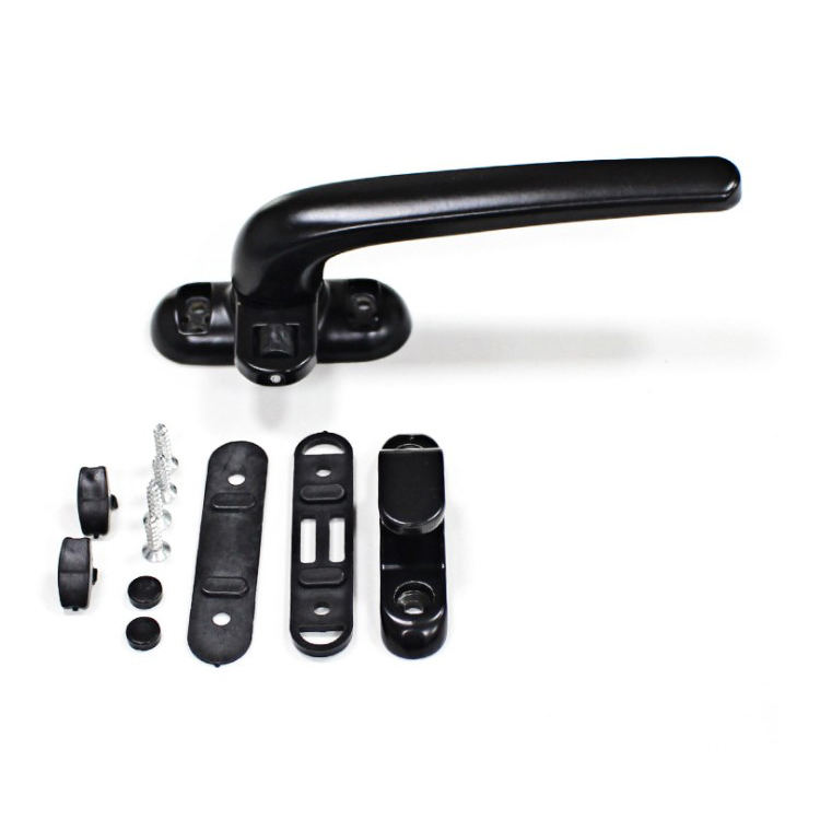 Factory direct 7 shape aluminium alloy casement window opener lock handle for window hardware most popular single point handle