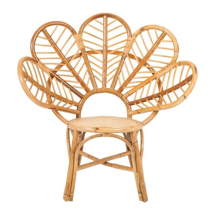 2021 Wholesale flower rattan chair, outdoor furniture made in Vietnam