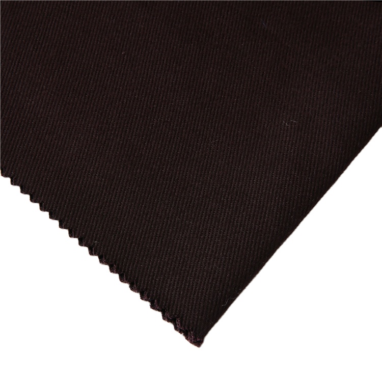 Manufacturer Customized Solid Color 100% Pure Cotton Fabric In Stock Brushed Fabric For Garment Durable Coarse Yarn Card Fabric