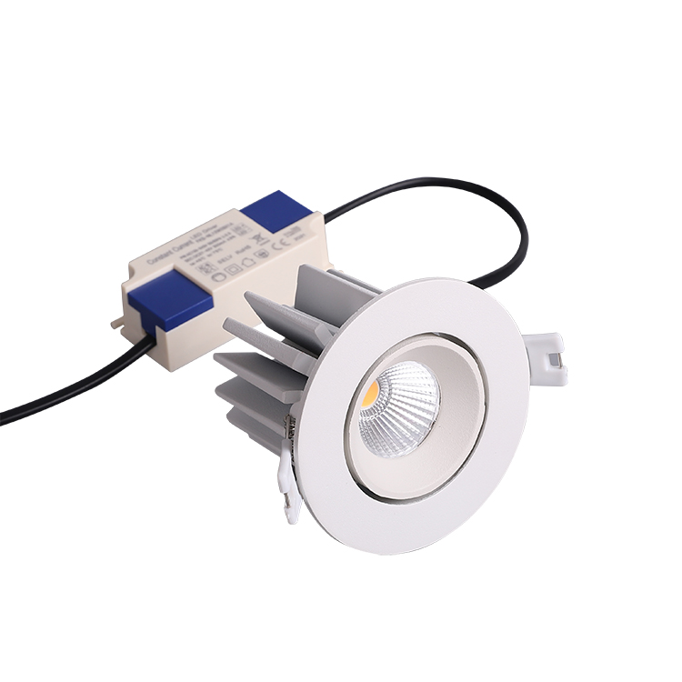 White Black Wall Recessed Ceiling COB Spot Light LED 10W 12W 15W Adjust Antiglare LED Downlight Spot Lights