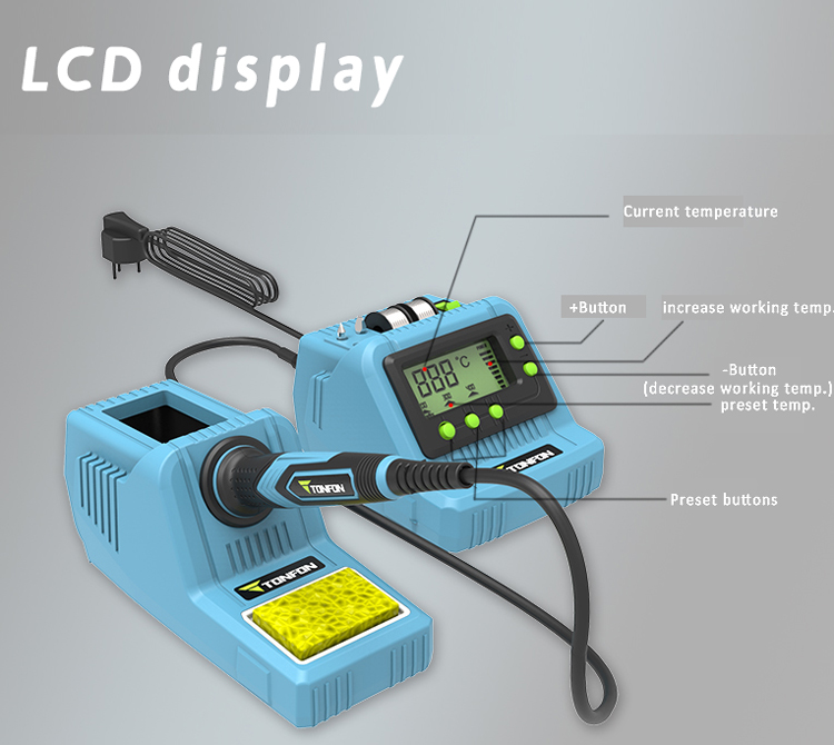 Electronics Repair soldering/desoldering station hot soldering rework station 60W digital diy soldering station kit