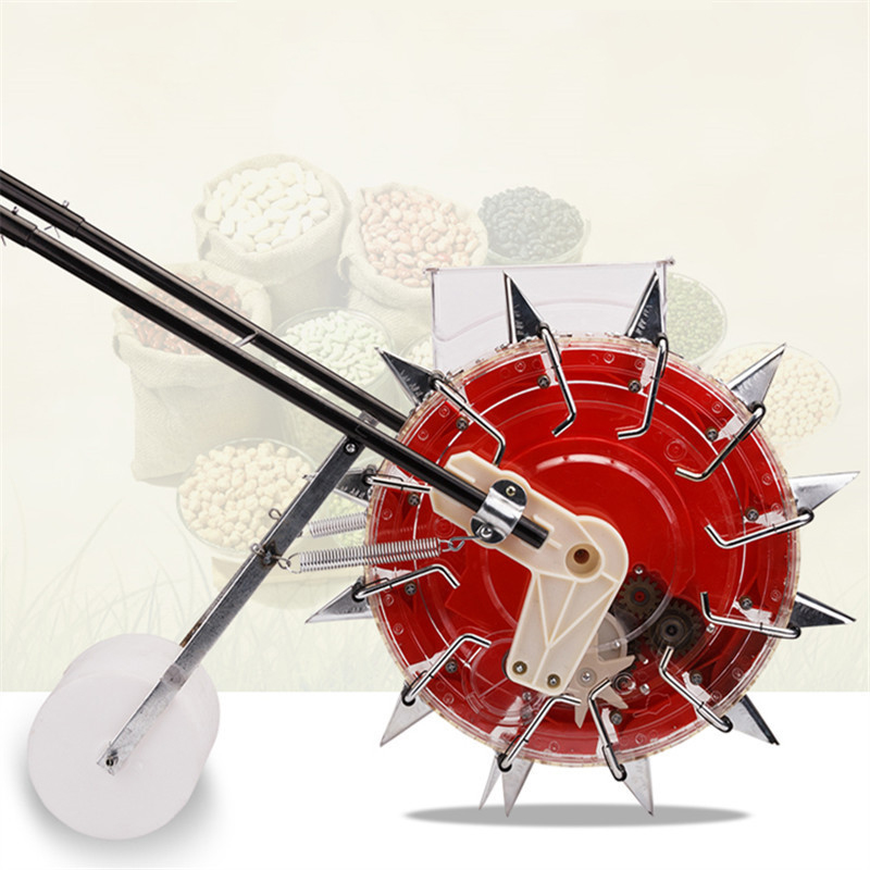 New design Hand push vegetable seeder Amazon popular roller professional seeder 2021