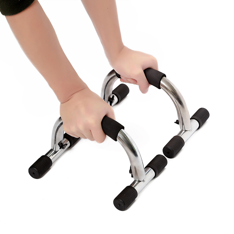 Black Push Up Bars Pushup Handle With Cushioned Foam Grip And Non Slip Sturdy Structure Parallette For Home Gym