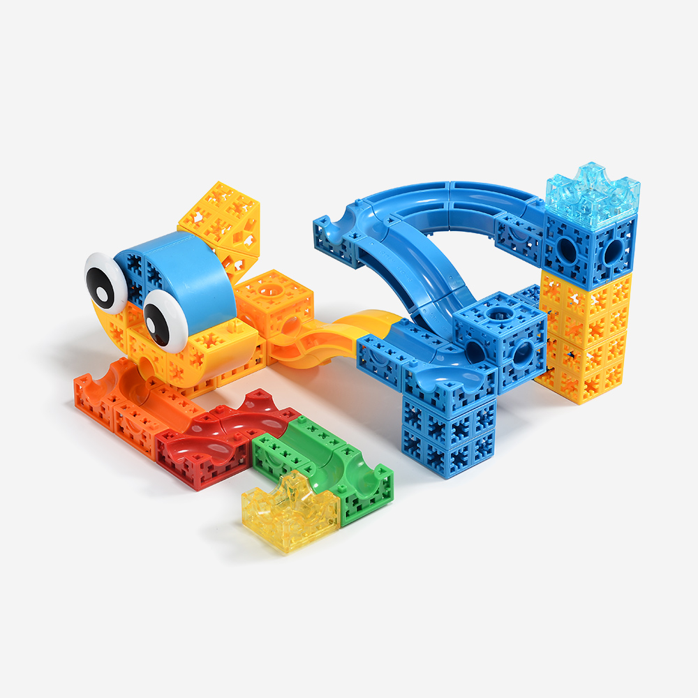Educational Toy Plastic Marble Tracks Block Bricks Kit Kids Educational Toy