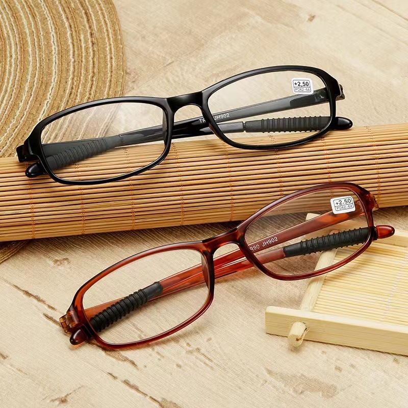 Fashion reading glasses new full-frame TR90 comfortable resilient presbyopic reading glasses