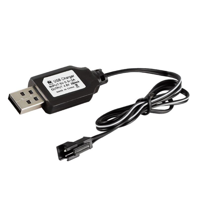 Кабель для зарядки батареи USB зарядное устройство для никель-металлогидридного и никель-металл-гидридных или никель батарейный блок SM-2P штекер адаптер переменного тока 4,8 в 250mA выход игрушечная машинка